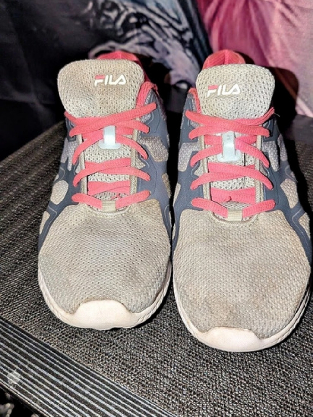 Fila Kids Sneakers Gray & Pink Girls US 7